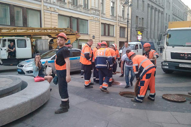 ФСО к приезду Медведева заглядывает во все люки у Дворцовой